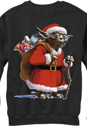 Star Wars Yoda Santa Claus Ugly Faux Christmas Sweater