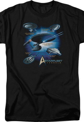 Starfleet Vessels Star Trek T-Shirt