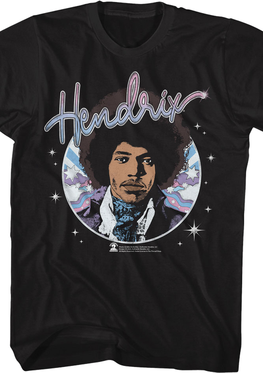 Starry Circle Jimi Hendrix T-Shirt - main product image