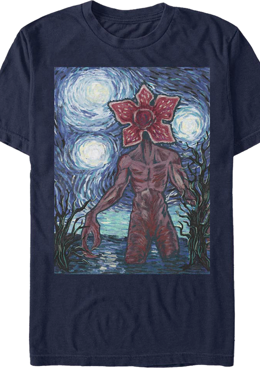 Starry Demogorgon Stranger Things T-Shirt - main product image
