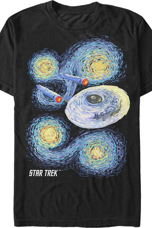 Starry Enterprise Star Trek T-Shirtmain product image