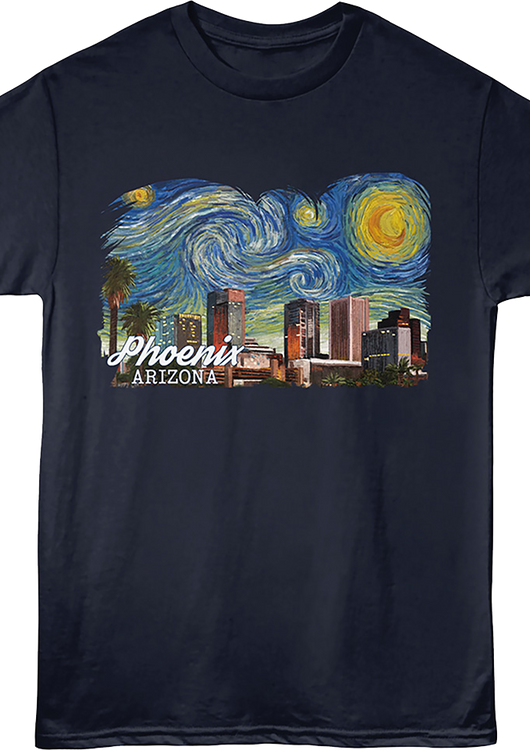 Starry Night Phoenix Arizona T-Shirt - main product image