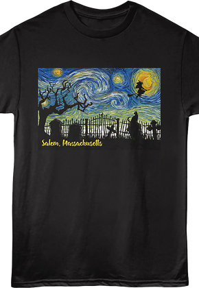 Starry Night Salem Massachusetts T-Shirt