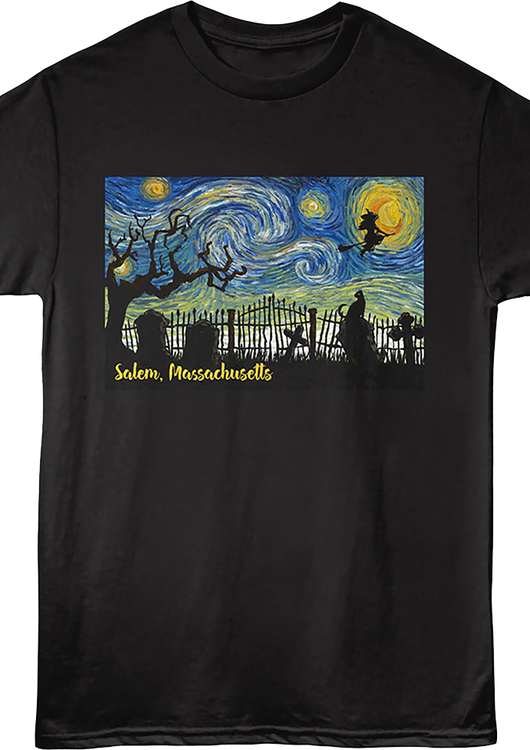 Starry Night Salem Massachusetts T-Shirt - main product image