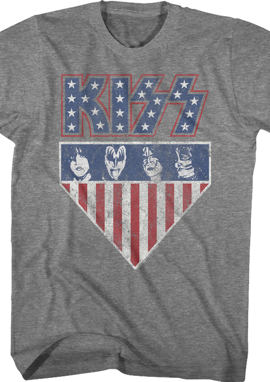 Stars And Stripes KISS T-Shirt - main product image