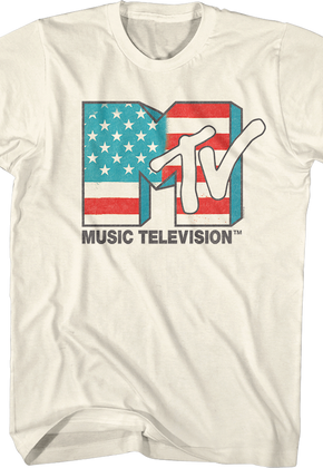 Stars And Stripes Logo MTV Shirt