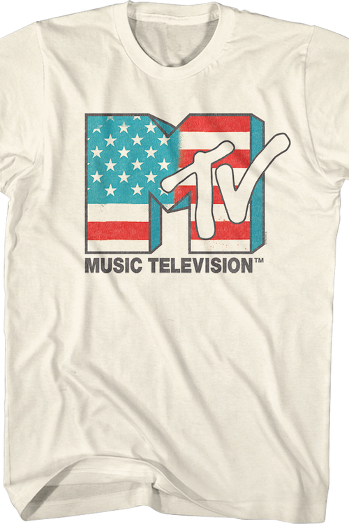 Stars And Stripes Logo MTV Shirtmain product image