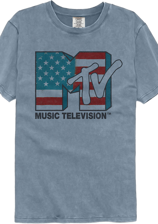 Stars And Stripes MTV Comfort Colors Brand T-Shirt - main product image