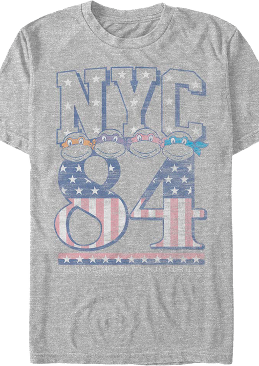 Stars And Stripes NYC 84 Teenage Mutant Ninja Turtles T-Shirt - main product image