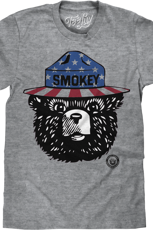 Stars And Stripes Smokey Bear T-Shirtmain product image