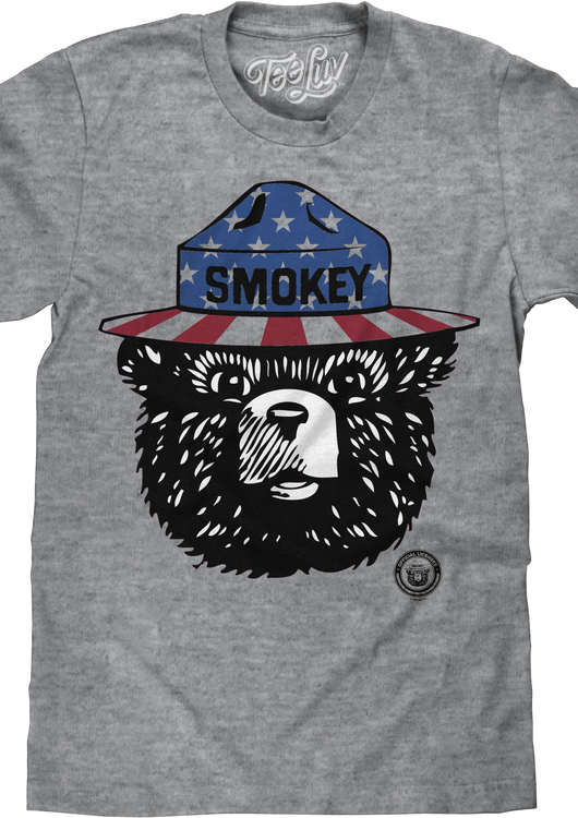 Stars And Stripes Smokey Bear T-Shirt - main product image