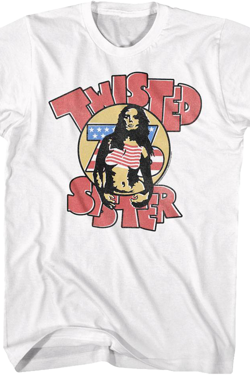 Stars and Stripes Twisted Sister T-Shirt - main product image