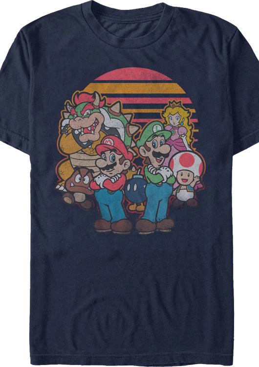Stars of Super Mario Bros. T-Shirt - main product image