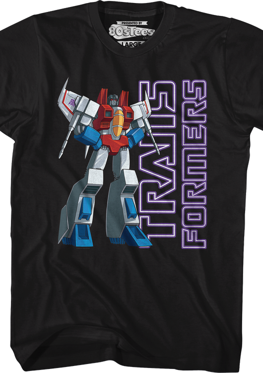 Starscream Air Commander Pose Transformers T-Shirt - main product image