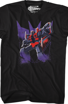 Starscream Decepticon Spray Logo Transformers T-Shirt