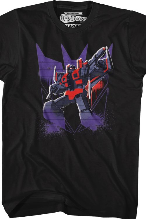 Starscream Decepticon Spray Logo Transformers T-Shirtmain product image