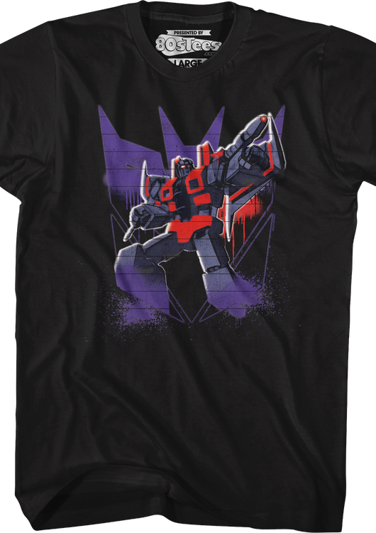 Starscream Decepticon Spray Logo Transformers T-Shirt - main product image