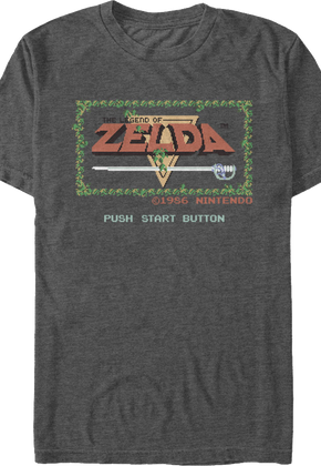 Start Screen Legend of Zelda T-Shirt