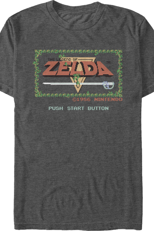 Start Screen Legend of Zelda T-Shirtmain product image