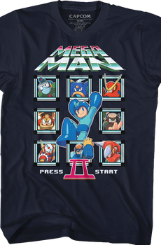 Start Screen Mega Man II T-Shirt