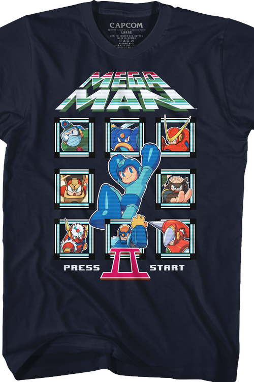 Start Screen Mega Man II T-Shirt - main product image