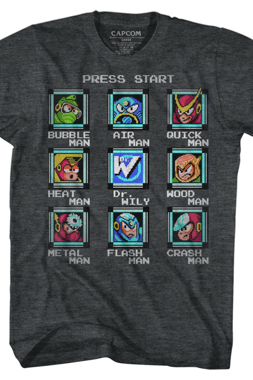 Start Screen Mega Man T-Shirt - main product image