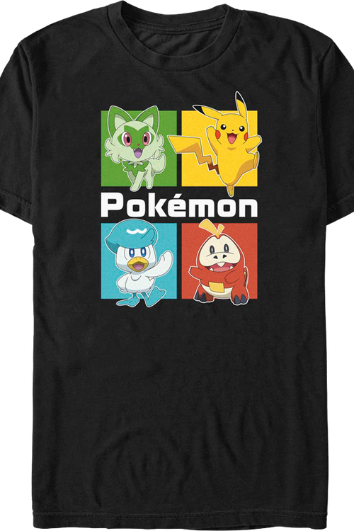 Starter Squares Pokemon T-Shirt - main product image