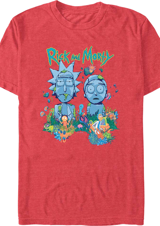 Statues Rick And Morty T-Shirt - main product image