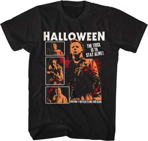 Stay Alive Collage Halloween T-Shirtmain product image