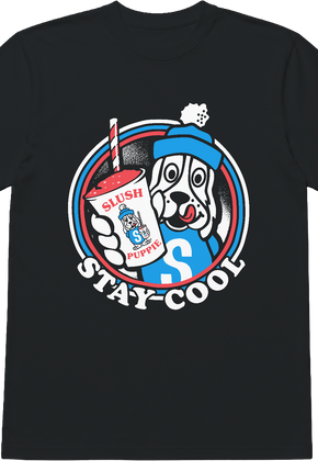 Stay Cool Chilly Dog Circle Slush Puppie T-Shirt