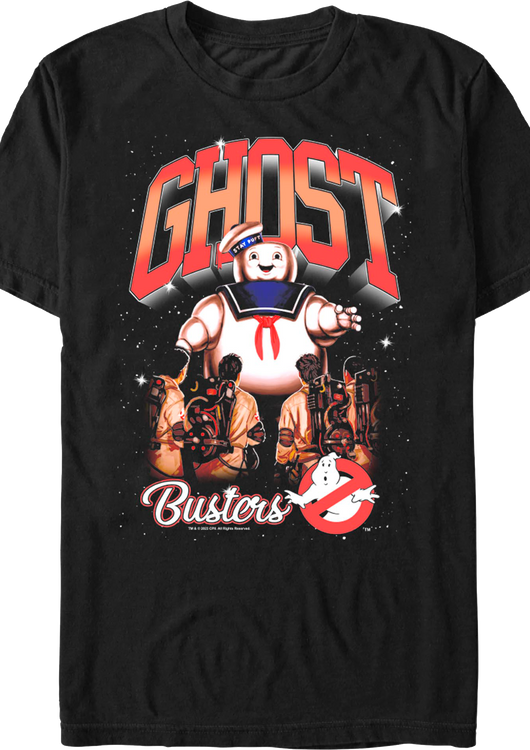 Stay Puft Marshmallow Man Nighttime Attack Ghostbusters T-Shirt - main product image