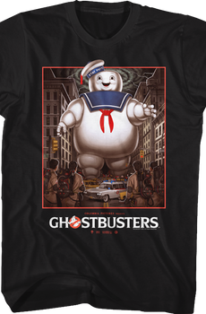 Stay Puft Marshmallow Man vs Ghostbusters T-Shirt
