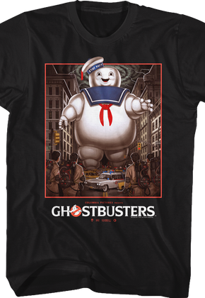 Stay Puft Marshmallow Man vs Ghostbusters T-Shirt