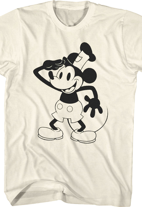 Steamboat Willie Salute Disney T-Shirt