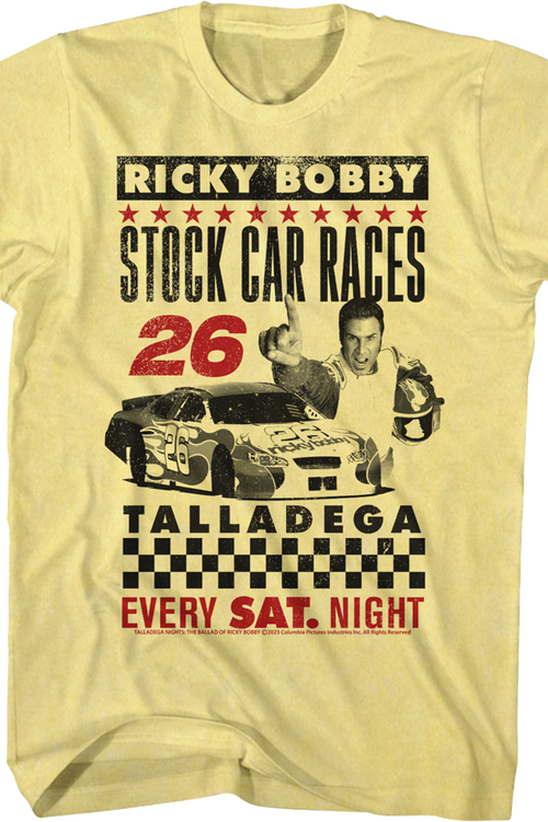 Stock Car Races Talladega Nights T-Shirtmain product image