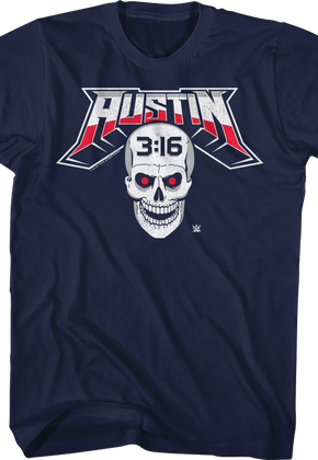Stone Cold Steve Austin Skull T-Shirt
