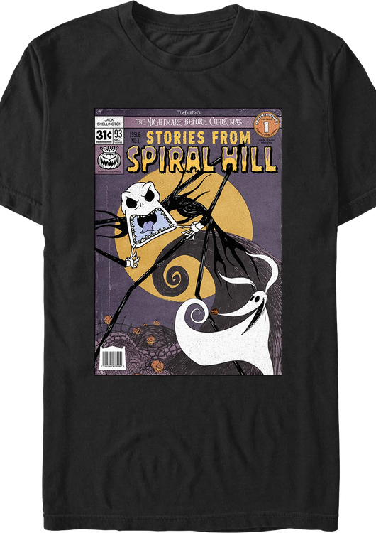 Jack Stories From Spiral Hill Nightmare Before Christmas T-Shirt - main product image