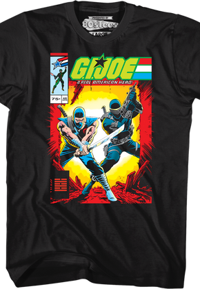 Storm Shadow And Snake Eyes Comic Book Cover GI Joe T-Shirt