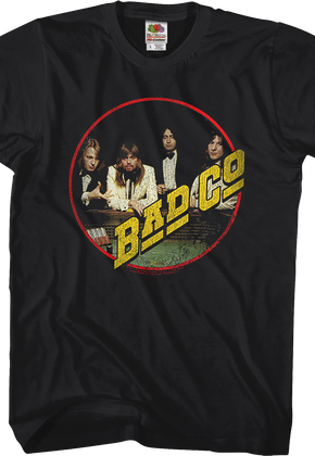 Straight Shooter Vinyl Jacket Sleeve Bad Company T-Shirt
