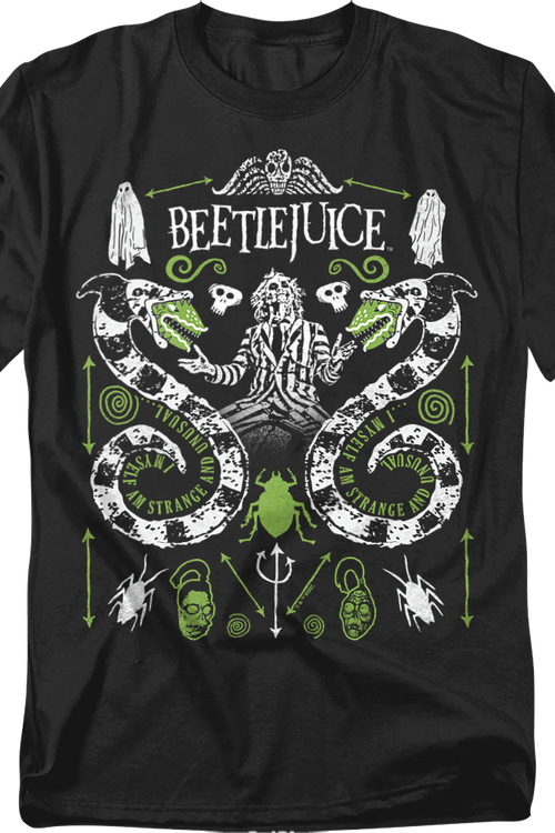 Strange And Unusual Icons Beetlejuice T-Shirtmain product image