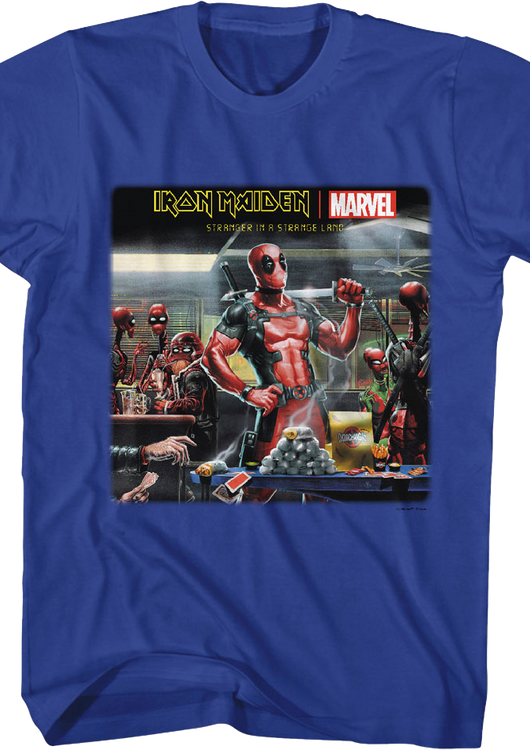 Stranger In A Strange Land Deadpool & Iron Maiden T-Shirt - main product image