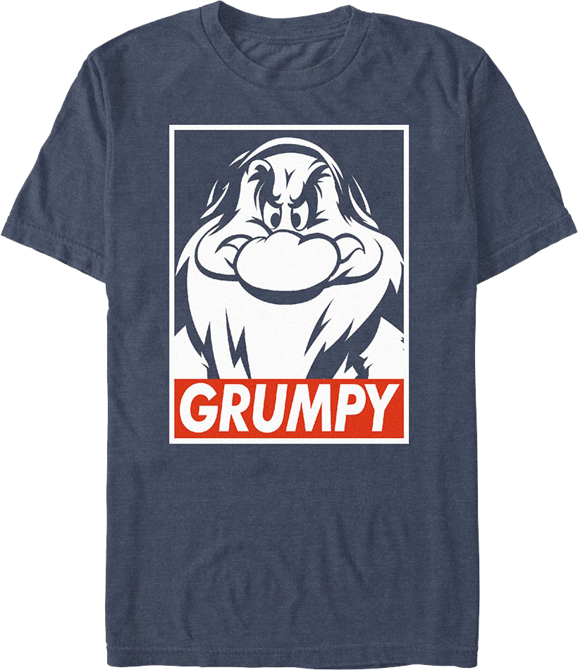 Street Art Grumpy Snow White And The Seven Dwarfs T-Shirt