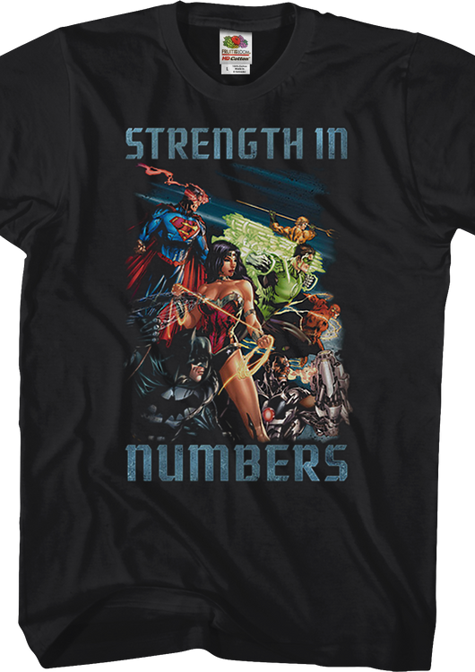Strength In Numbers Justice League T-Shirt - main product image