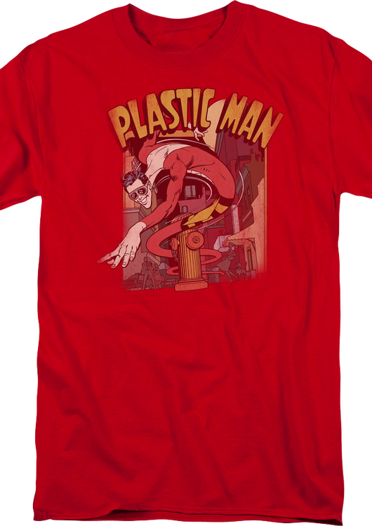 Stretchable Plastic Man DC Comics T-Shirt - main product image