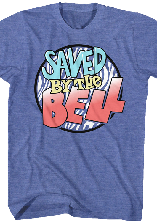 Striped Logo Saved By The Bell T-Shirt - main product image