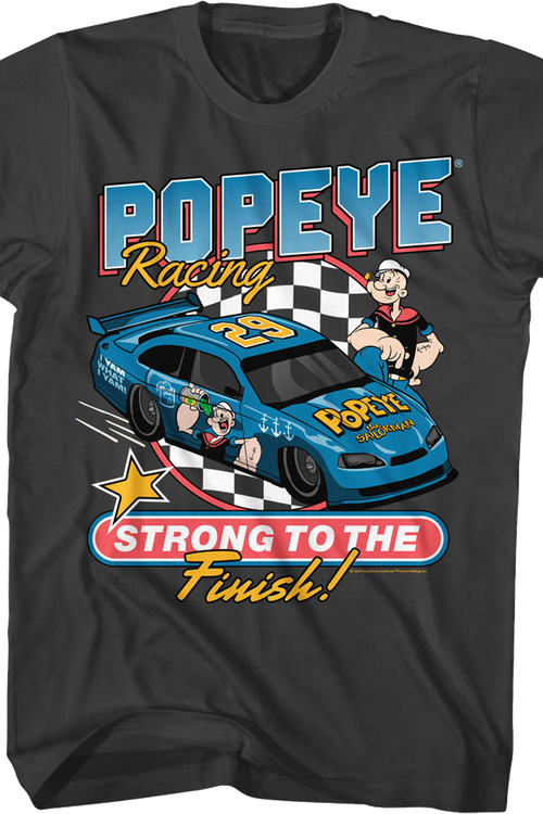 Strong To The Finish Racing Popeye T-Shirtmain product image