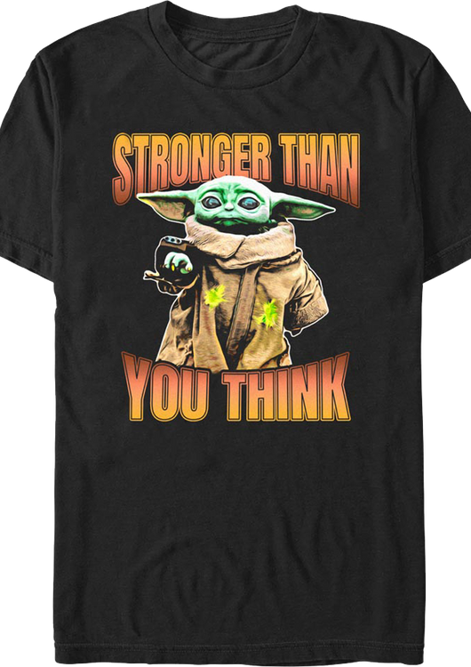Stronger Than You Think The Mandalorian Star Wars T-Shirt - main product image