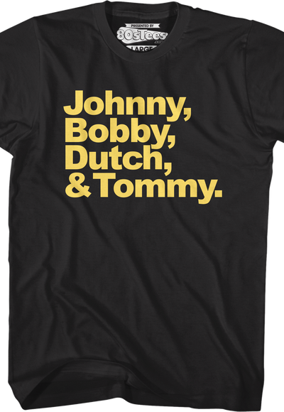 Student Names Karate Kid Cobra Kai T-Shirt