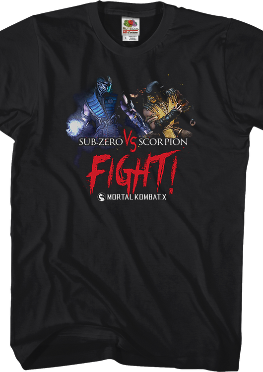 Sub-Zero vs Scorpion Mortal Kombat X T-Shirt - main product image