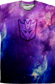 Sublimation Galaxy Decepticon Logo Transformers Shirt